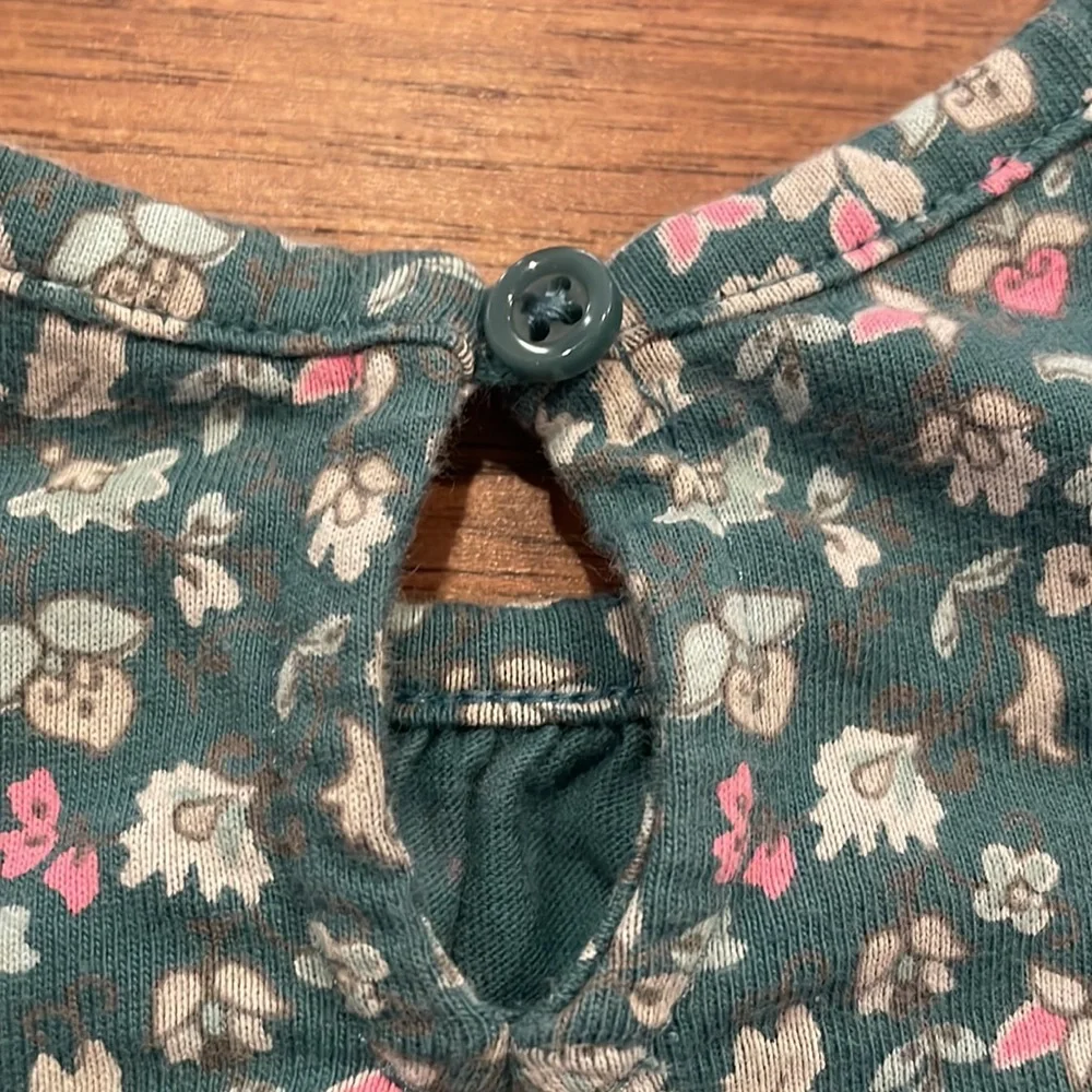 Baby Gap Girls Flowered Top Tunic - Size 3-6 months - 100% Cotton Baby Clothes